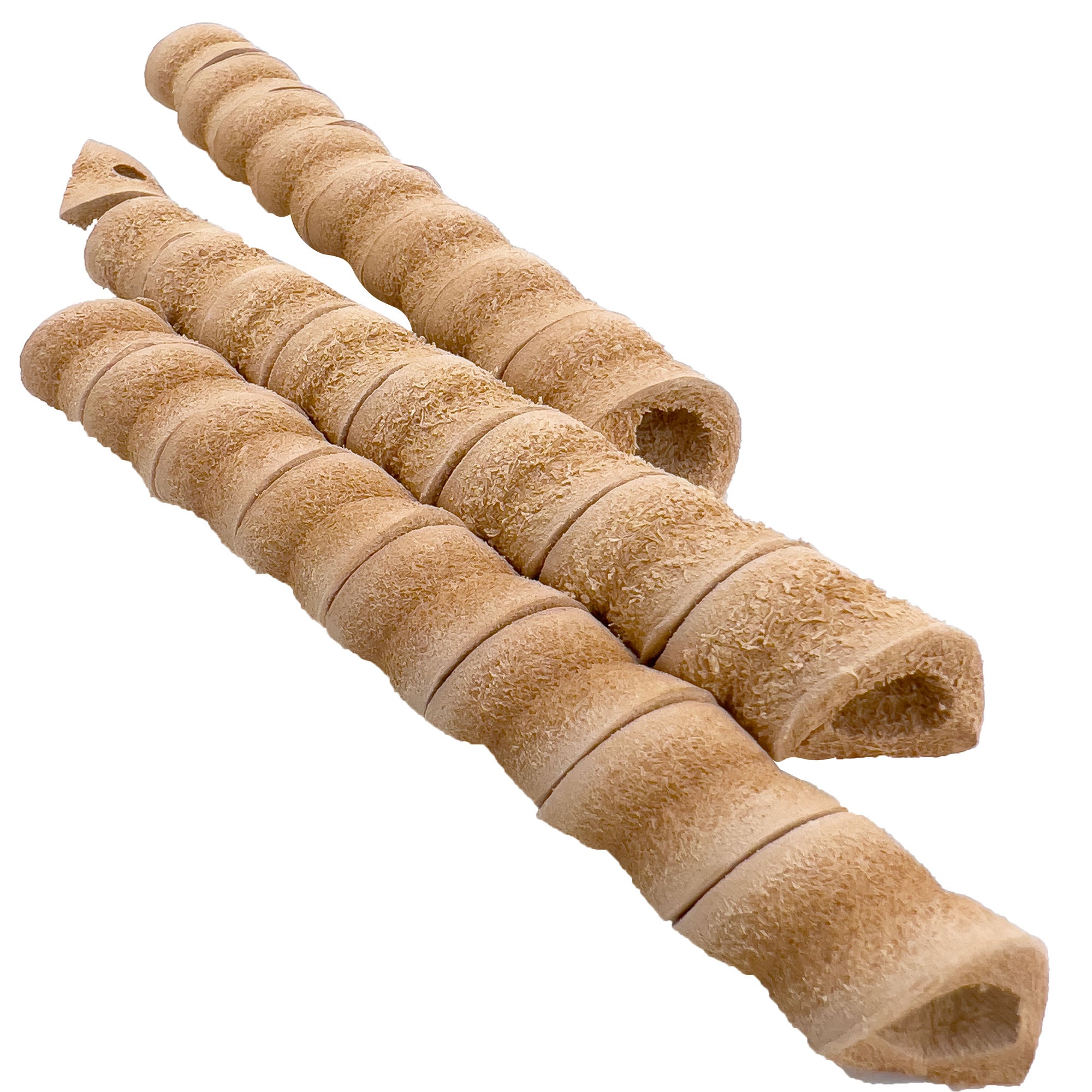 5020 Twisters de cuero natural Pk4 Pk8 PK12 M&M Bird Toys