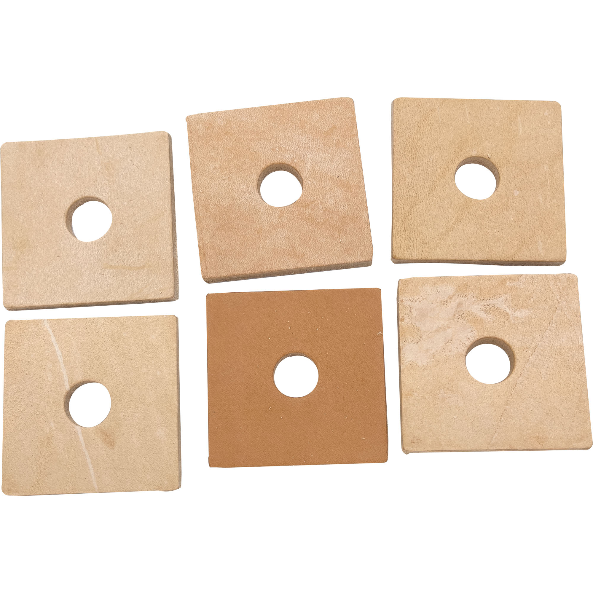 5033 Big Punched Leather Squares