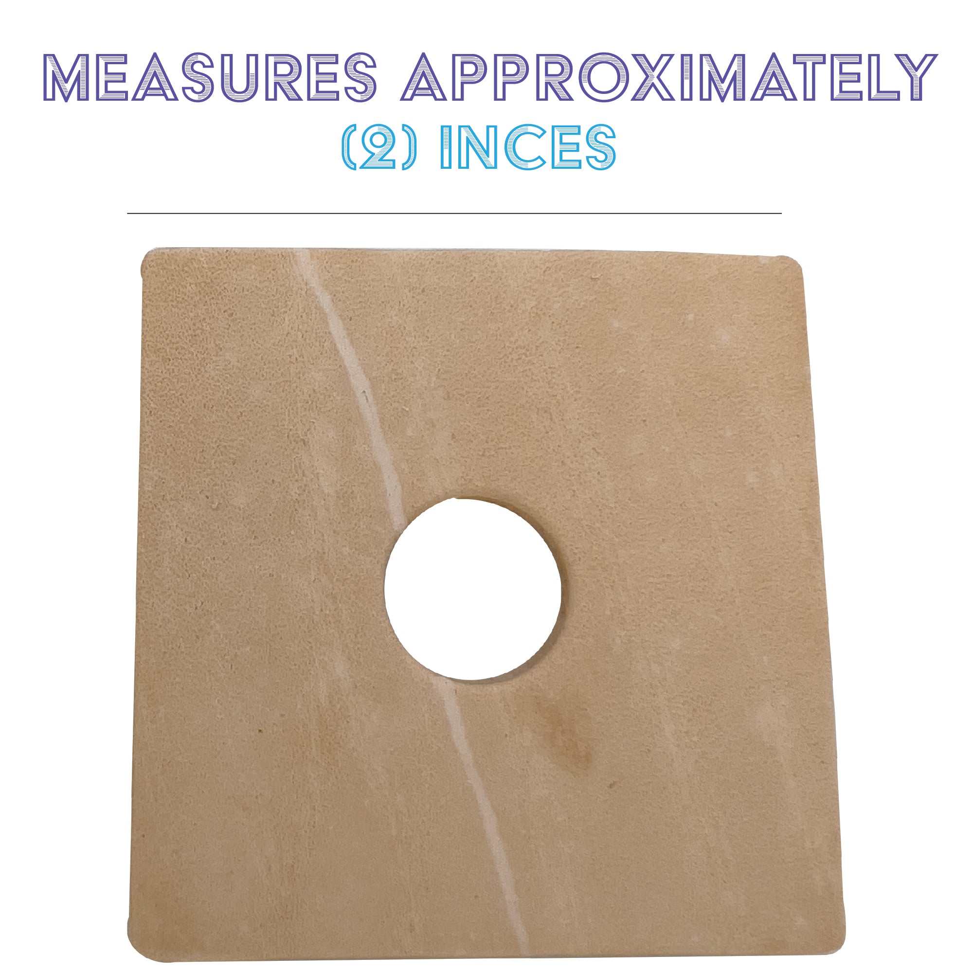 5033 Big Punched Leather Squares