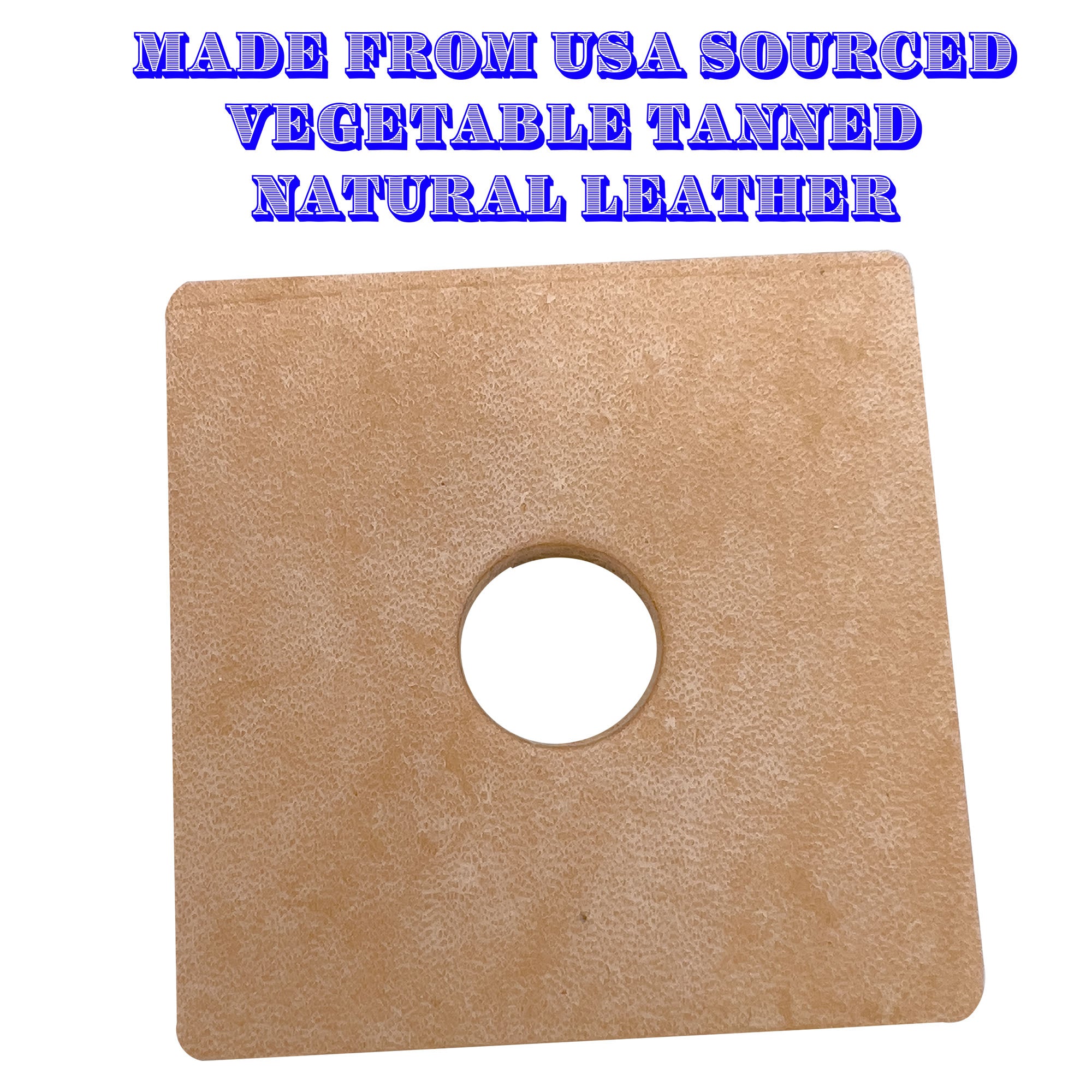 5033 Big Punched Leather Squares