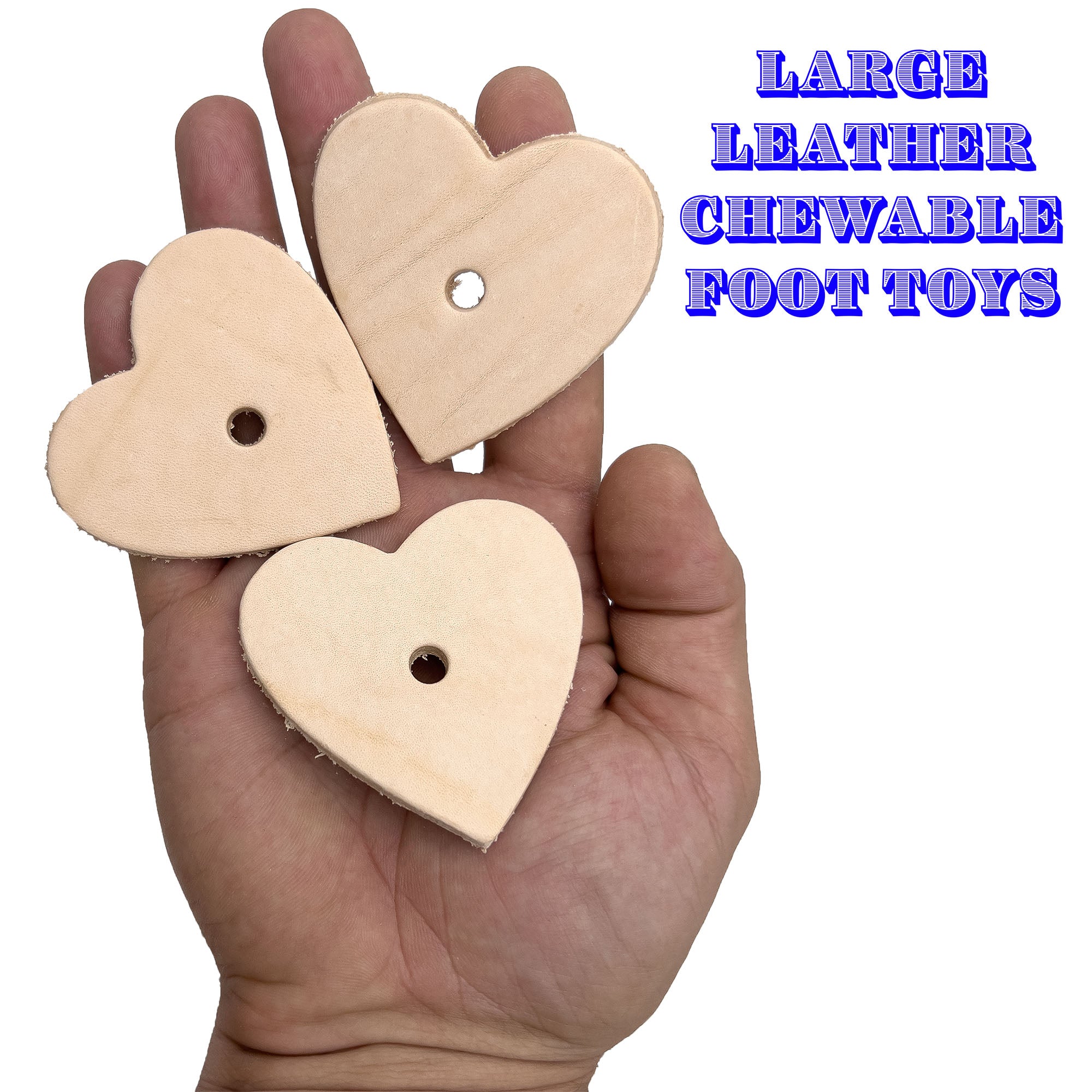 5042 Punched Leather Hearts