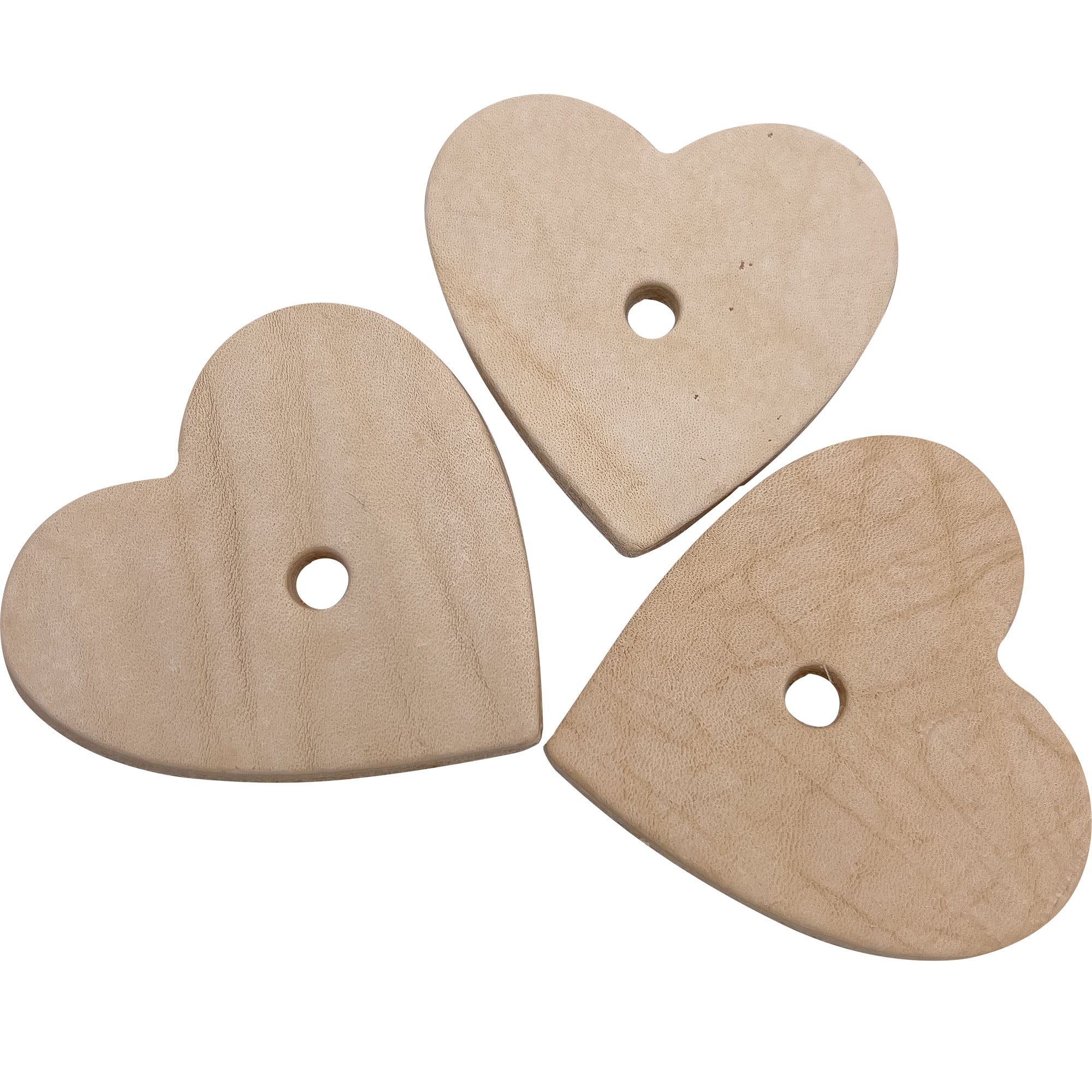 5042 Punched Leather Hearts