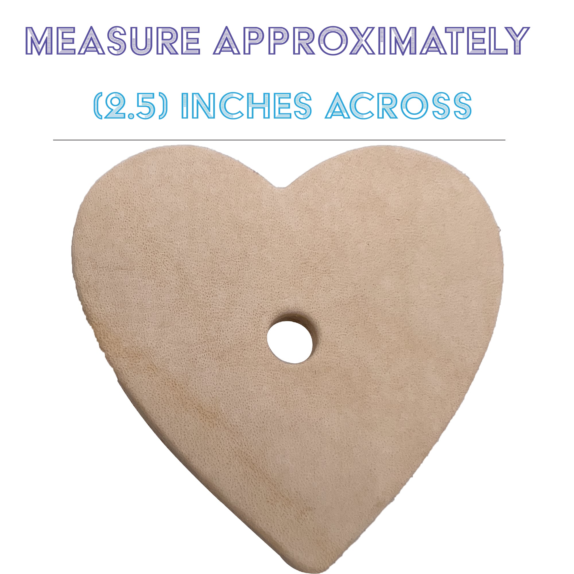 5042 Punched Leather Hearts