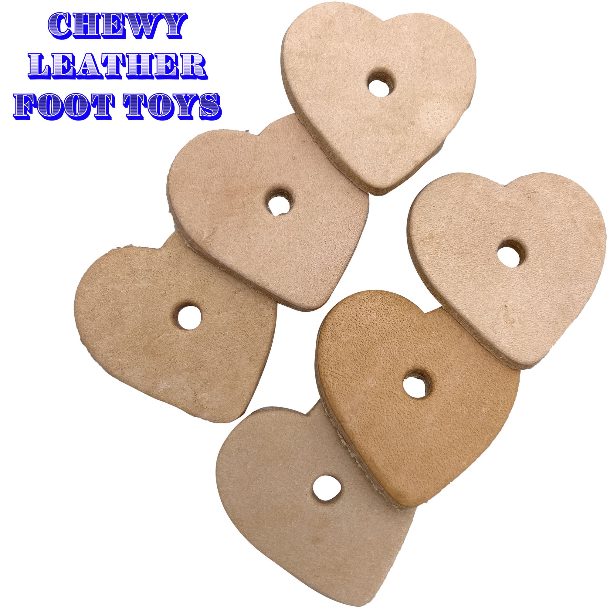 5042 Punched Leather Hearts