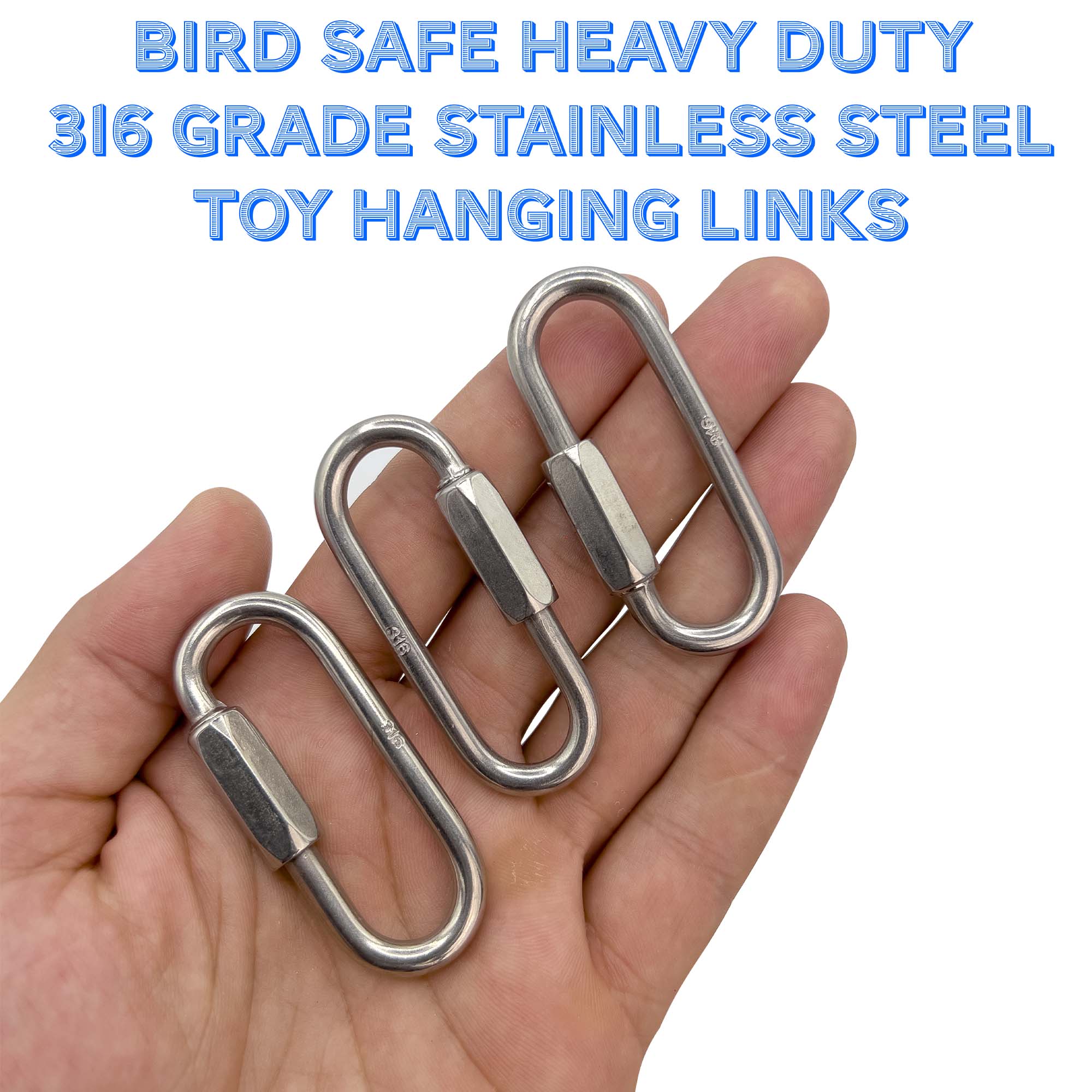 7004 Stainless Steel 2.5 Inch Large Toy Quick Link