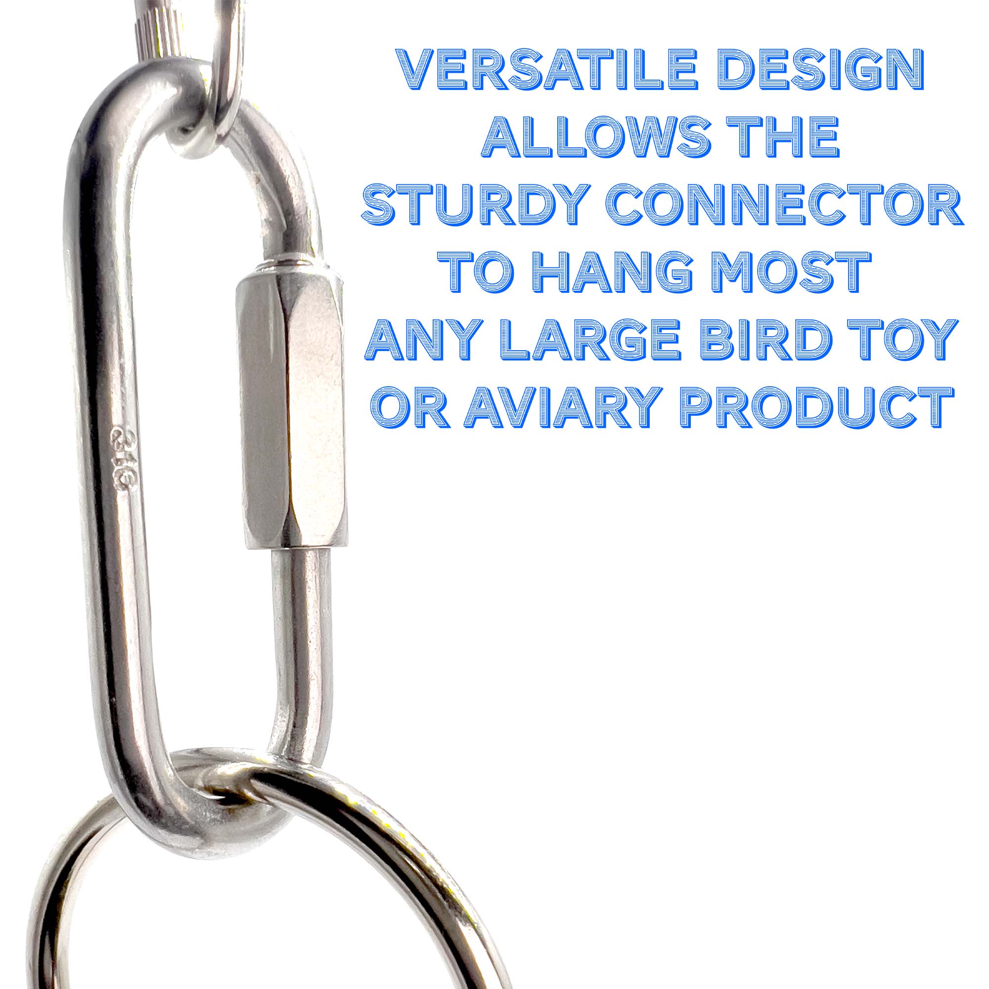 7004 Stainless Steel 2.5 Inch Large Toy Quick Link