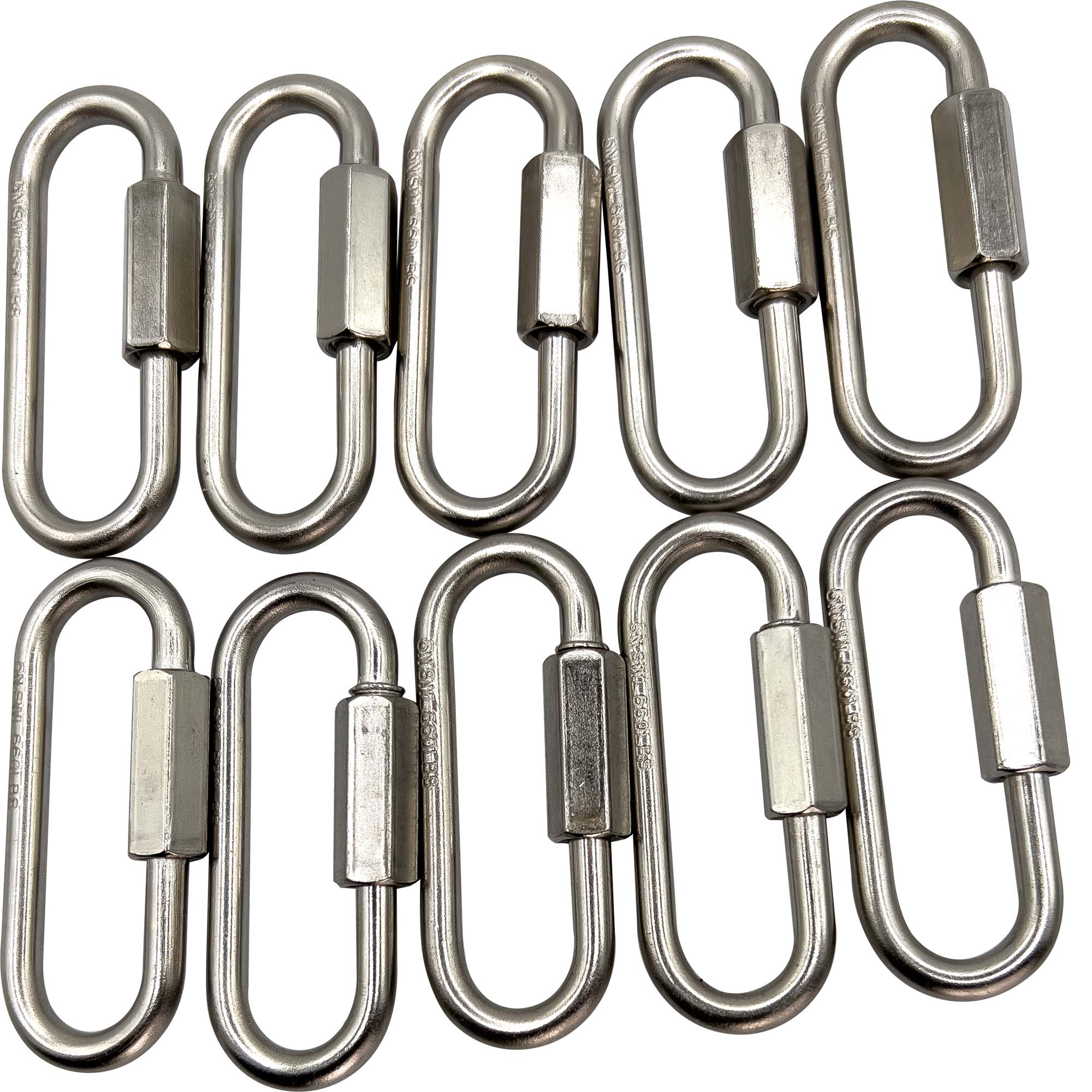 7007 Pk5 niquelado 2,5 pulgadas boca ancha juguete Quick Link M&M Union Bird Toys