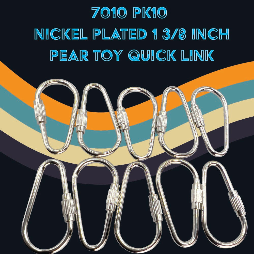 7010 niquelado 1 3/8 pulgadas pera juguete Quick Link Pk10 Pk15 Pk20 M&M Union Bird Toys