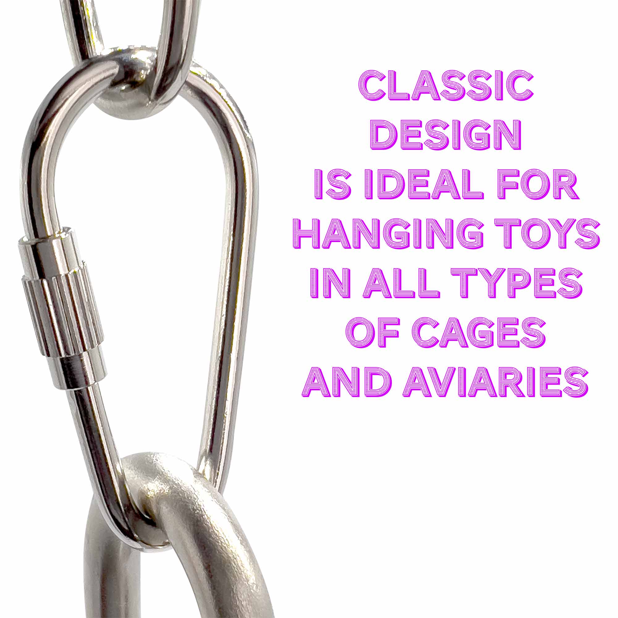 7010 niquelado 1 3/8 pulgadas pera juguete Quick Link Pk10 Pk15 Pk20 M&M Union Bird Toys