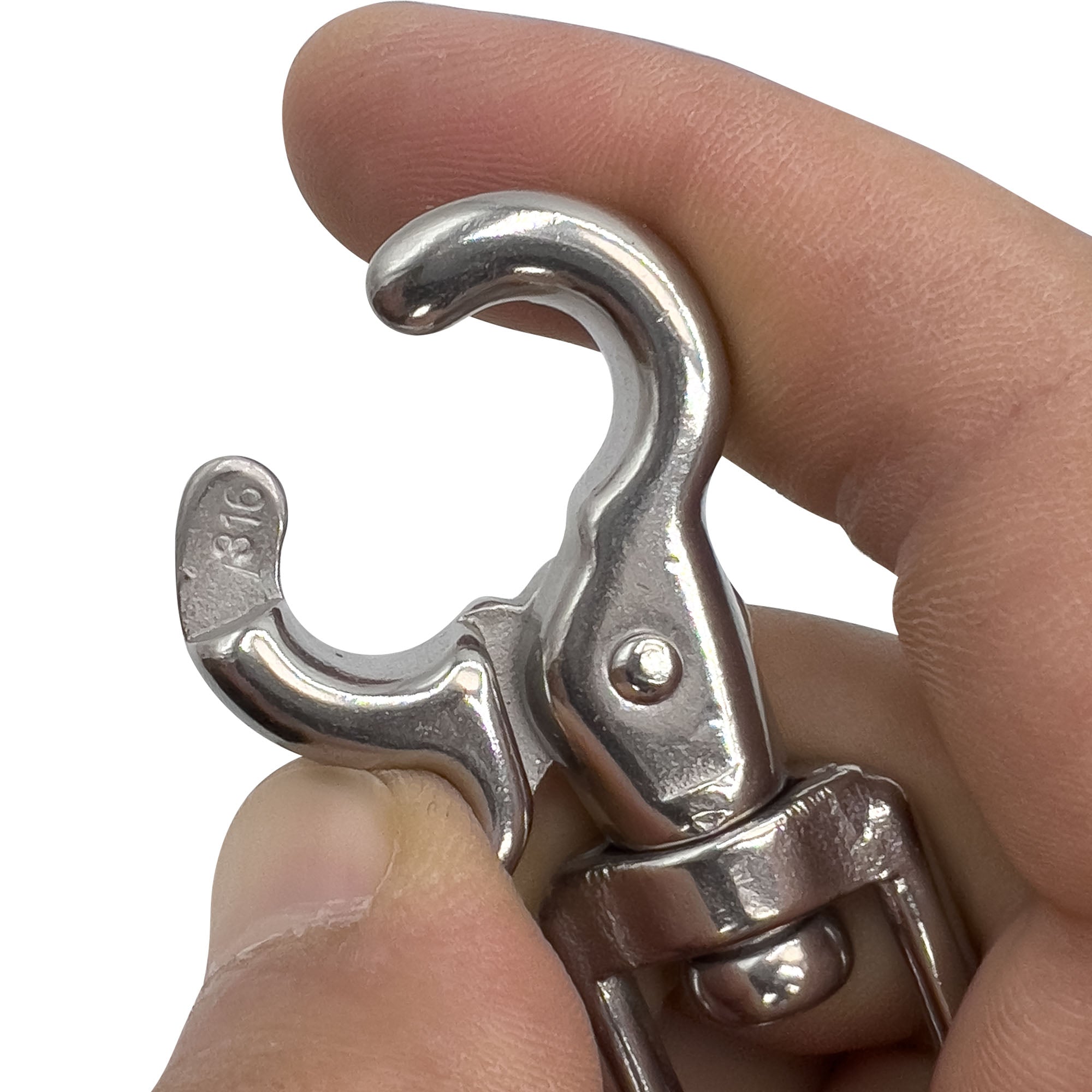 7016 Round Ring Cage Lock 5/8 Inch Stainless Steel