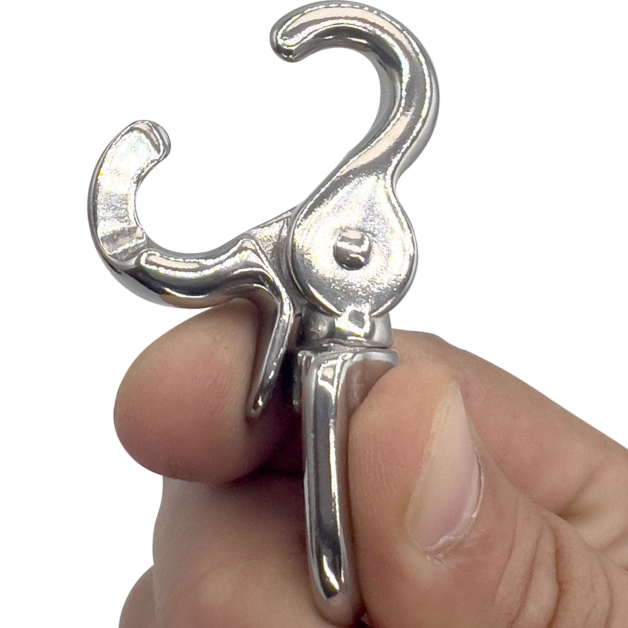 7017 Round Ring Cage Lock 0.5 Inch Stainless Steel