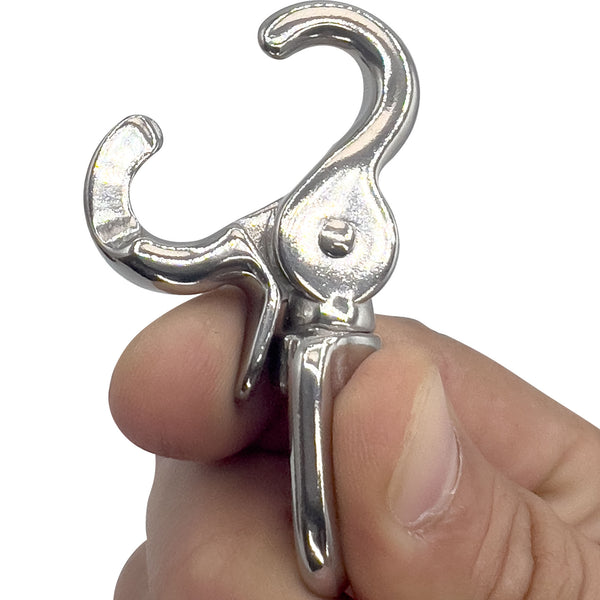 Round Ring Cage Lock 1/2 Inch Stainless Steel #7017