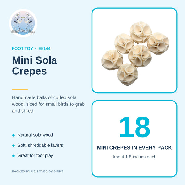 Mini sola crepes, pack of 18, about 1.8 inches each #size_mini - pack of 18