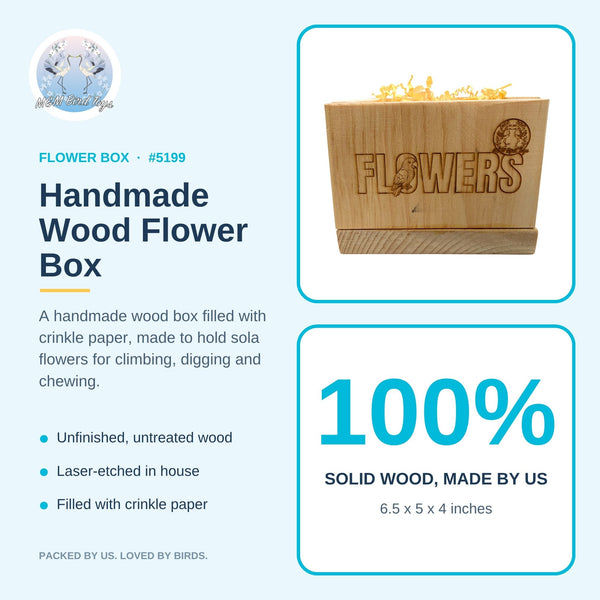 Handmade Wood Flower Box #5199