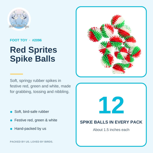 Pk12 Red Sprites Spike Balls #2096