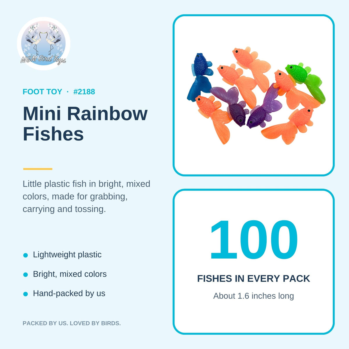 Pk100 Mini Rainbow Fishes #2188