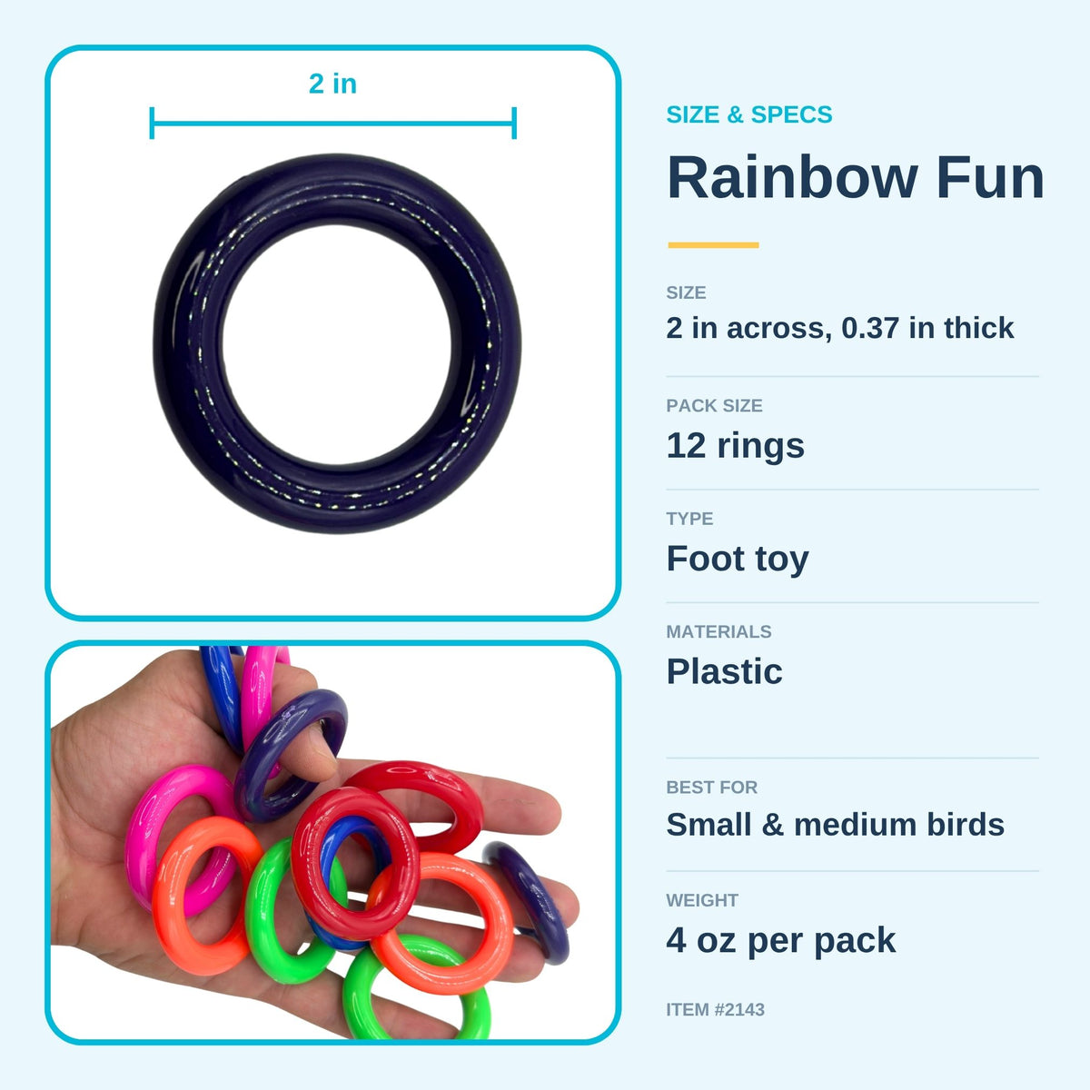 Pk12 Rainbow Rings #2143