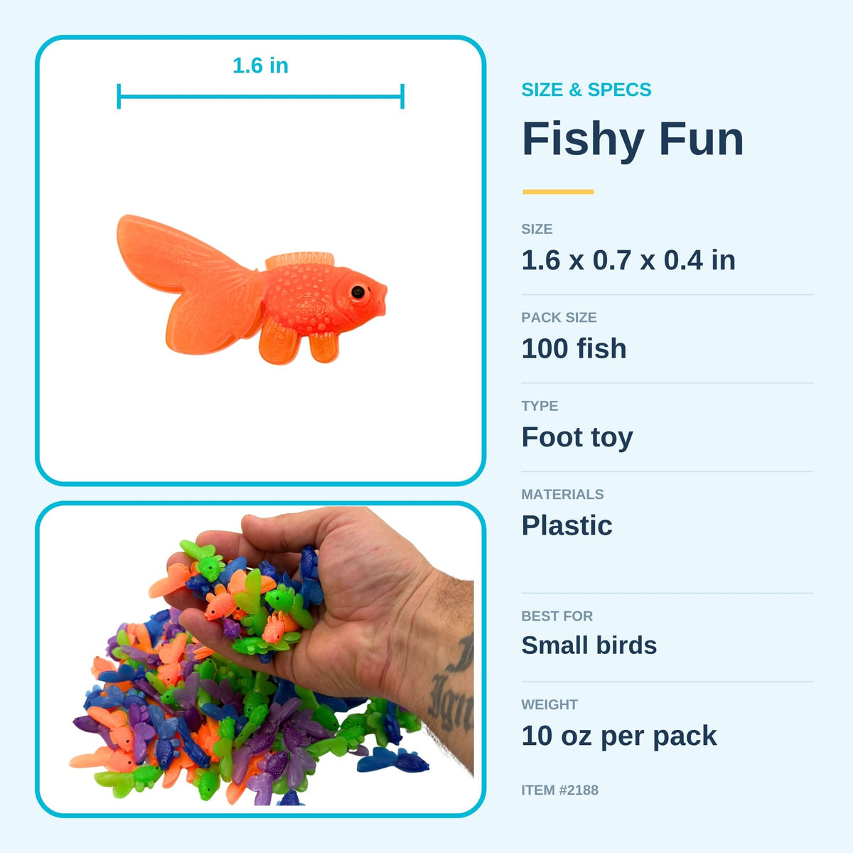 Pk100 Mini Rainbow Fishes #2188