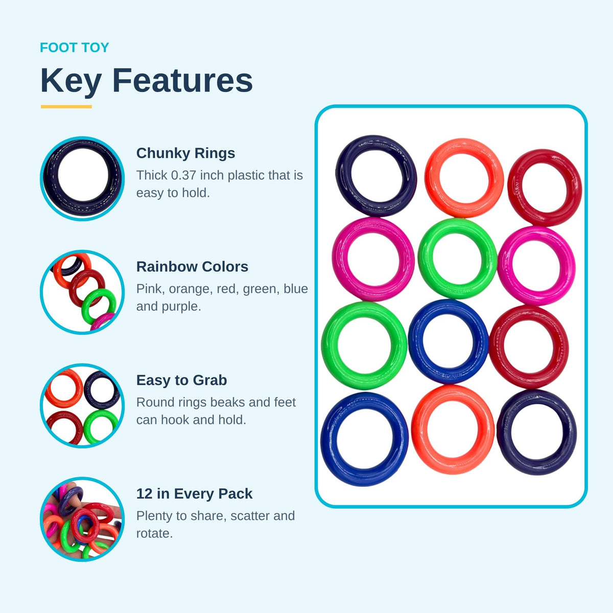 Pk12 Rainbow Rings #2143