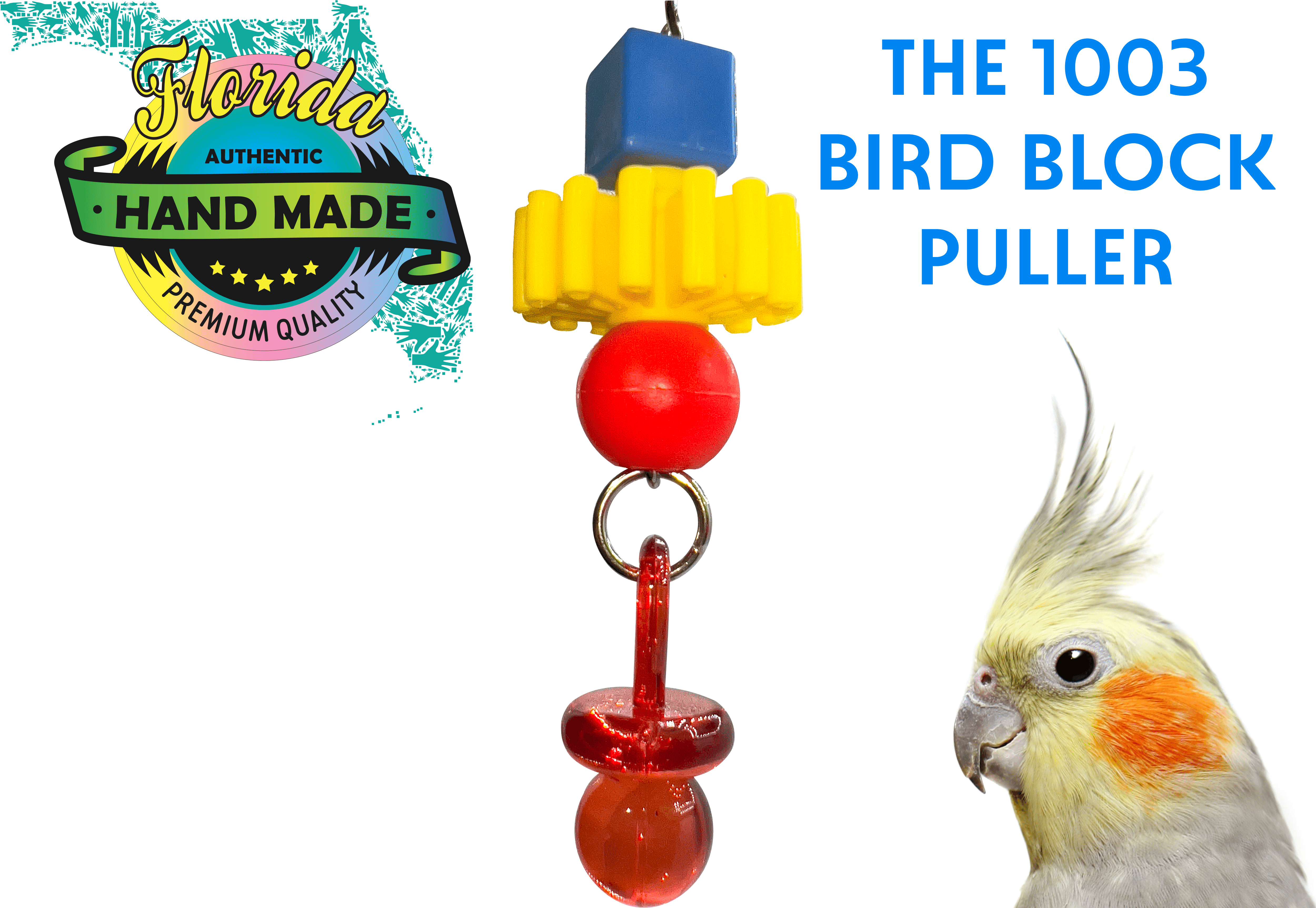1003 Bird Block Puller M&M Bird Toys