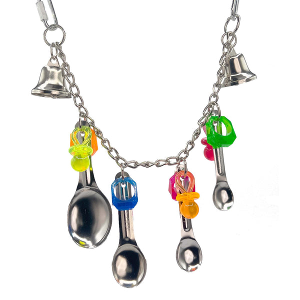1050 Super Paci Rainbow Ringer M&M Bird Toys