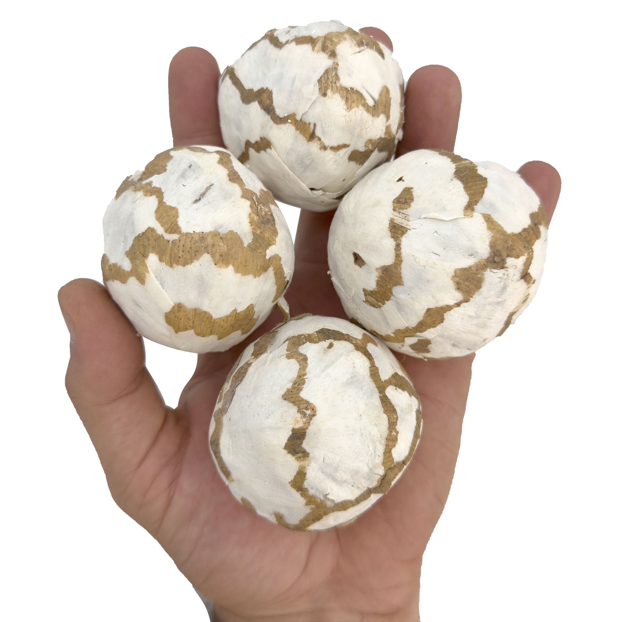 5037 Pk4 Sola Cardboard Ball Shreddable Breakable Bird Foot Toys