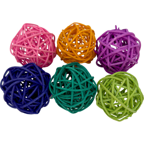 Pk6 Small Rainbow Vine Balls #5057
