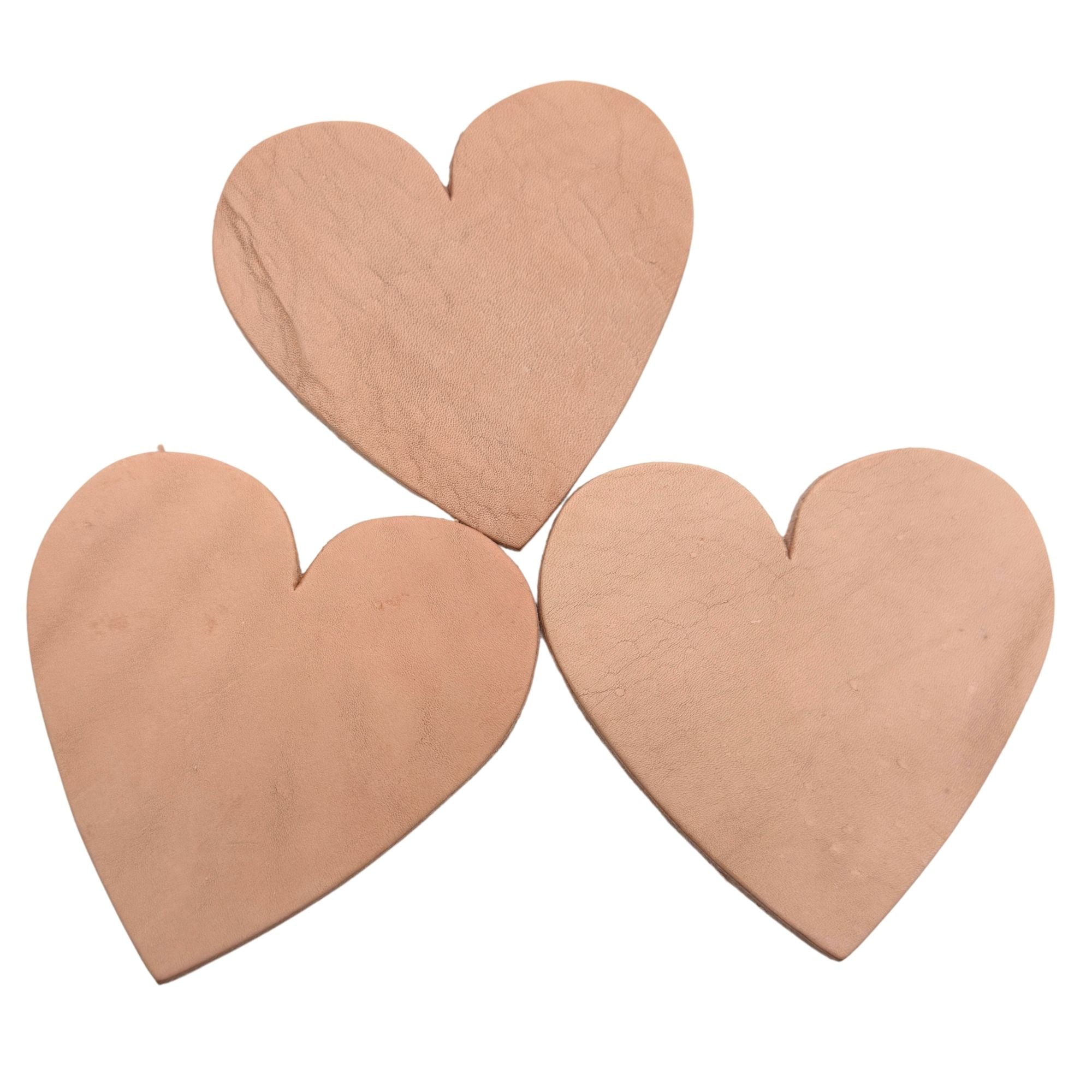 5079 Pk3 Large Leather Hearts