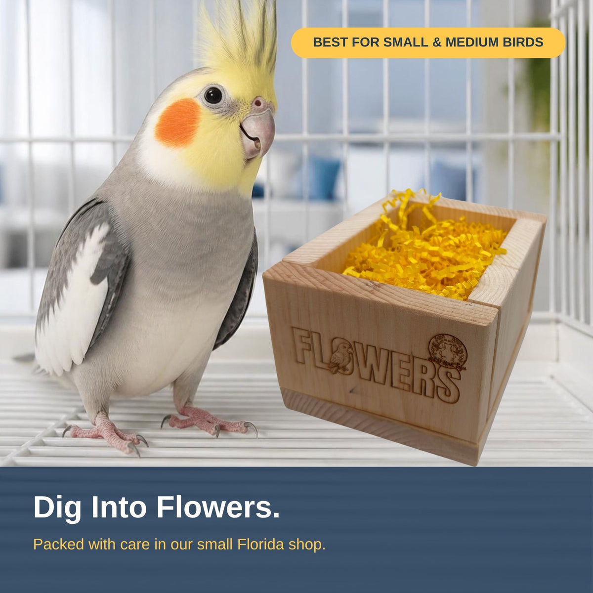 Handmade Wood Flower Box #5199