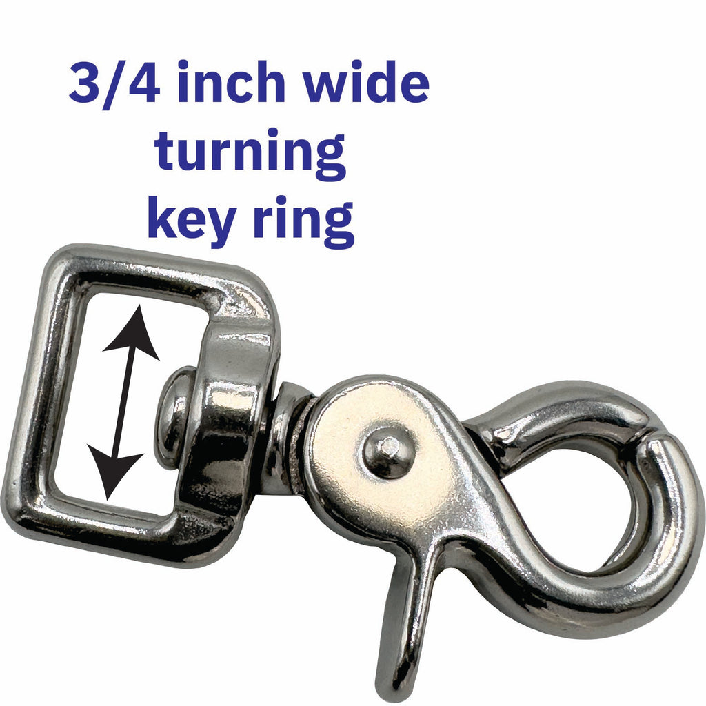 Locking Dog Rings 7024 Square Ring Cage Lock 3/4 Inch Stainless Steel Versatile Pet Safe
