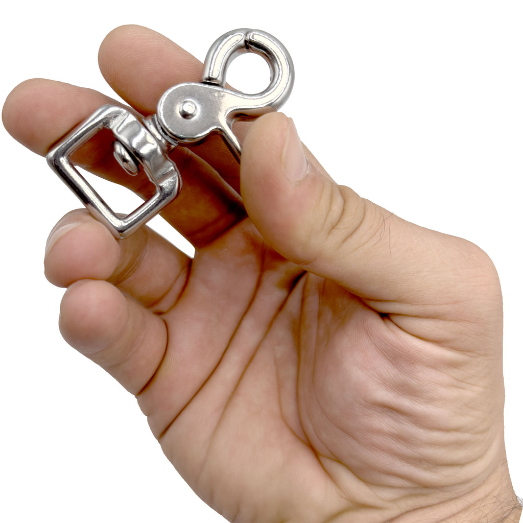 Locking Dog Rings 7024 Square Ring Cage Lock 3/4 Inch Stainless Steel Versatile Pet Safe