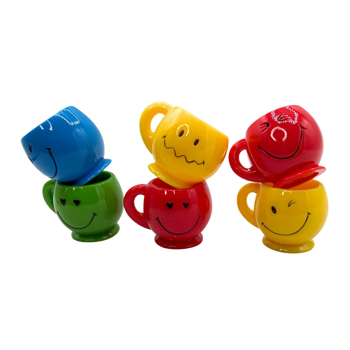 Pk6 Mini Smile Mugs #2072