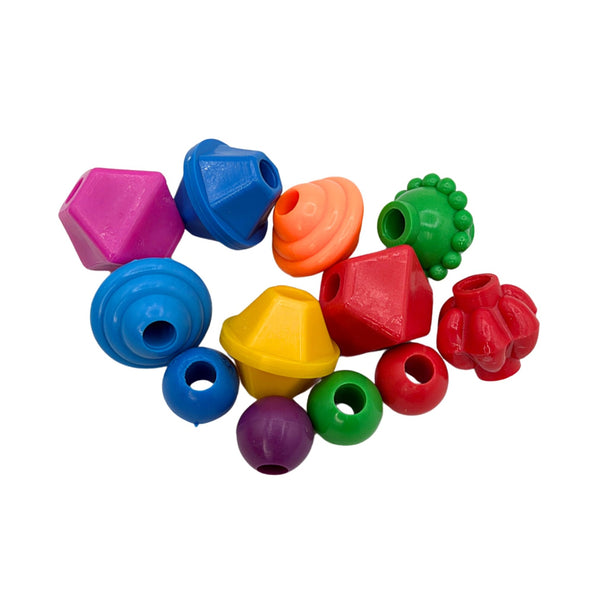 Pk12 Plastic Rainbow Beads #2181