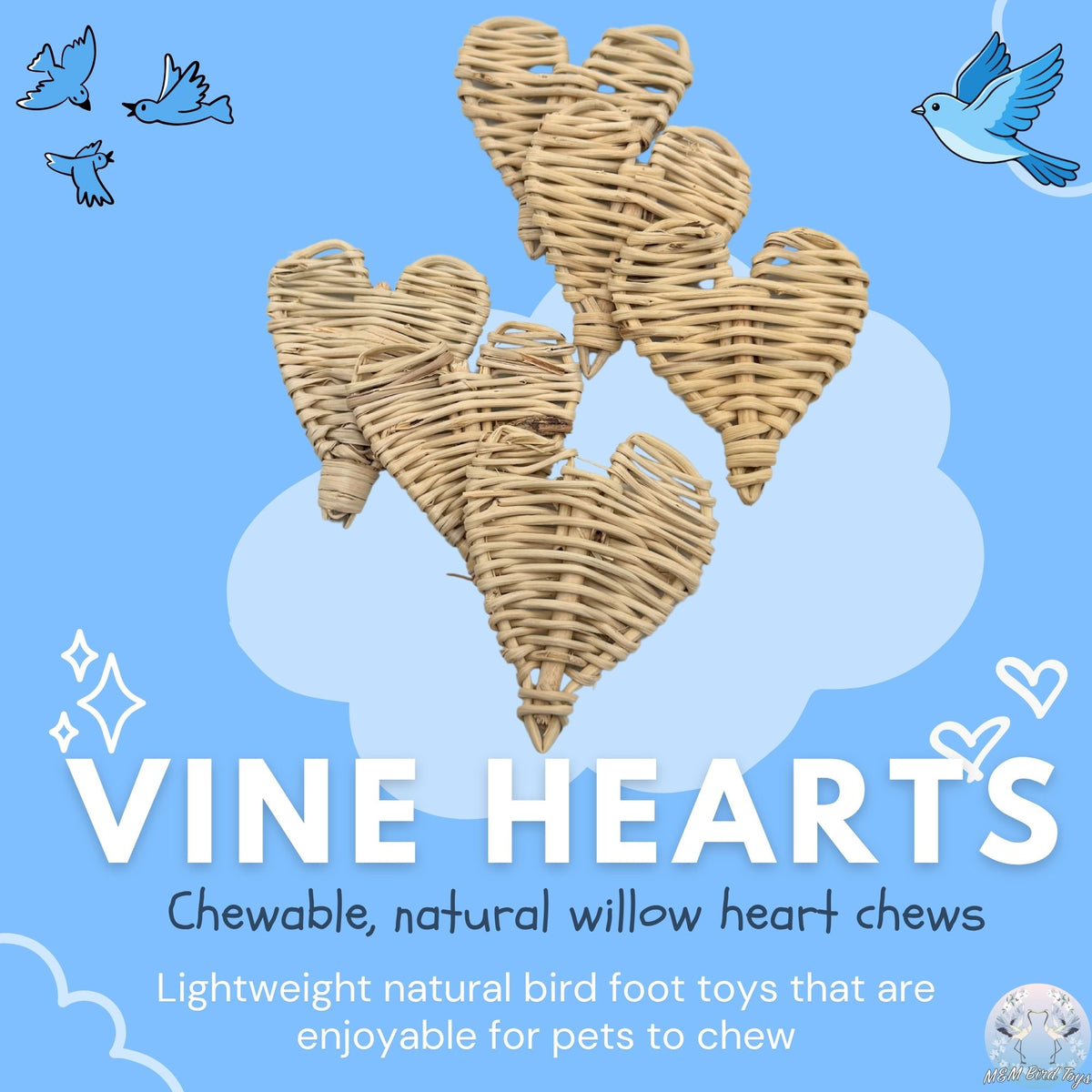 5071 Pk6 Willow Vine Heart Chews