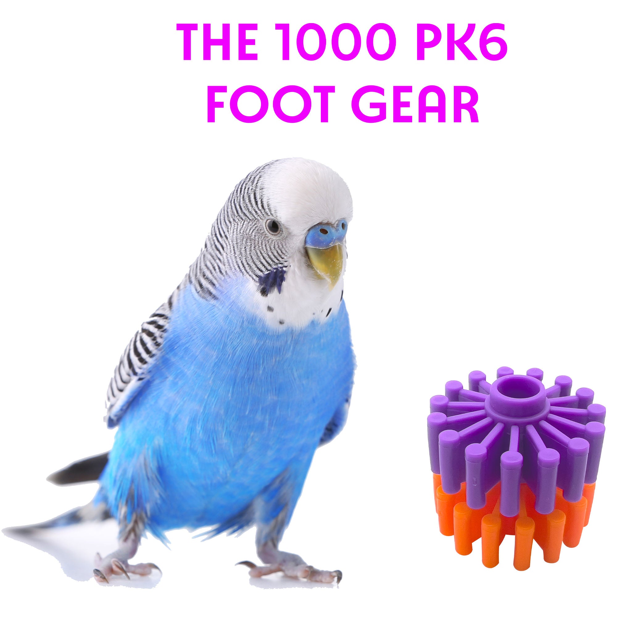 1000 Pk6 Foot Gear M&M Union Bird Juguetes