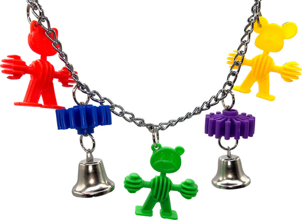 1008 Gear Bell Grabber M&M Bird Toys