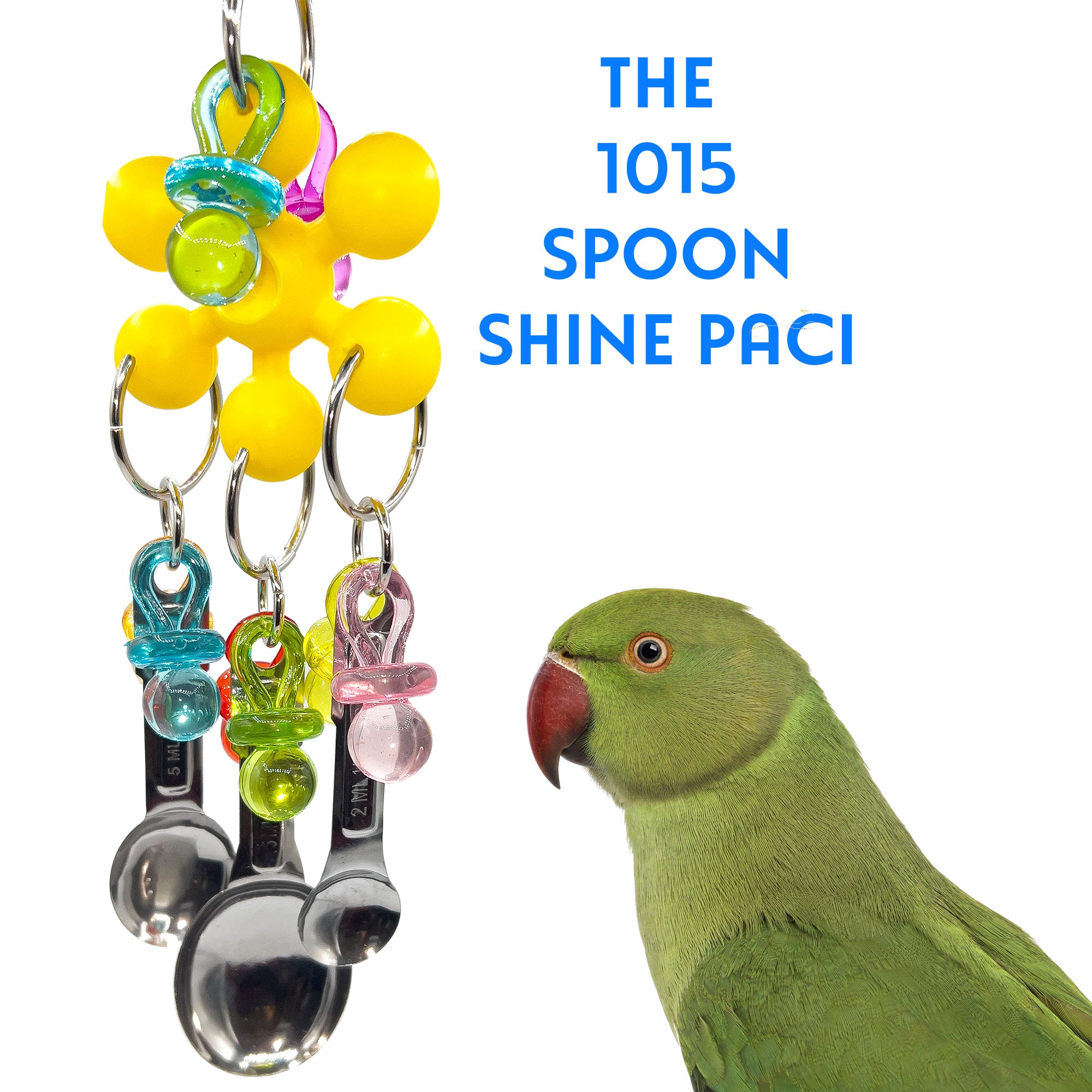 1015 Spoon Shine Paci M&M Bird Toys