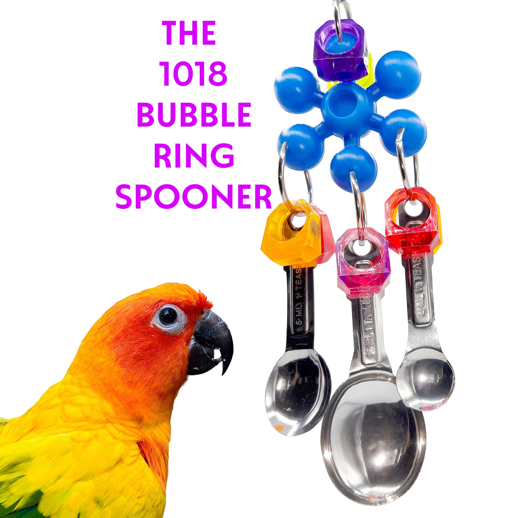 1018 Bubble Ring Spooner M&M Bird Toys