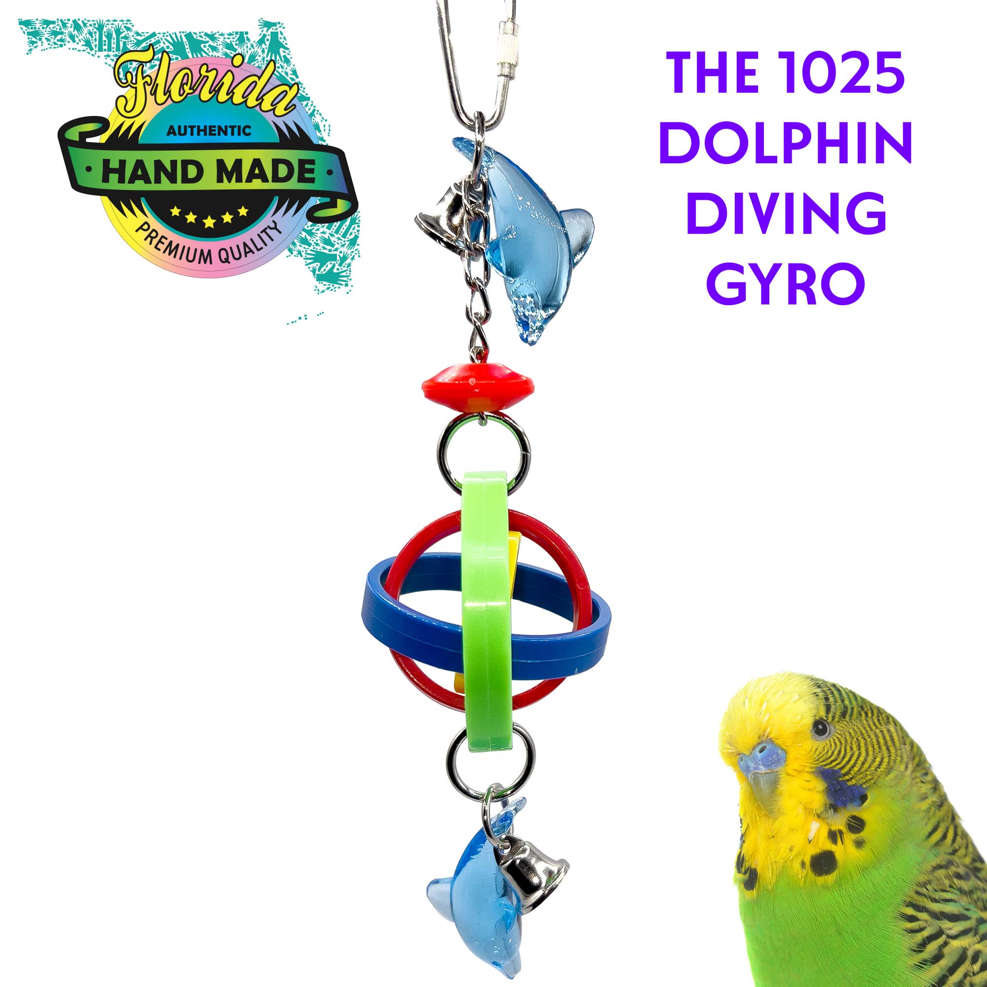 1025 Dolphin Diving Gyro M&M Union Bird Toys