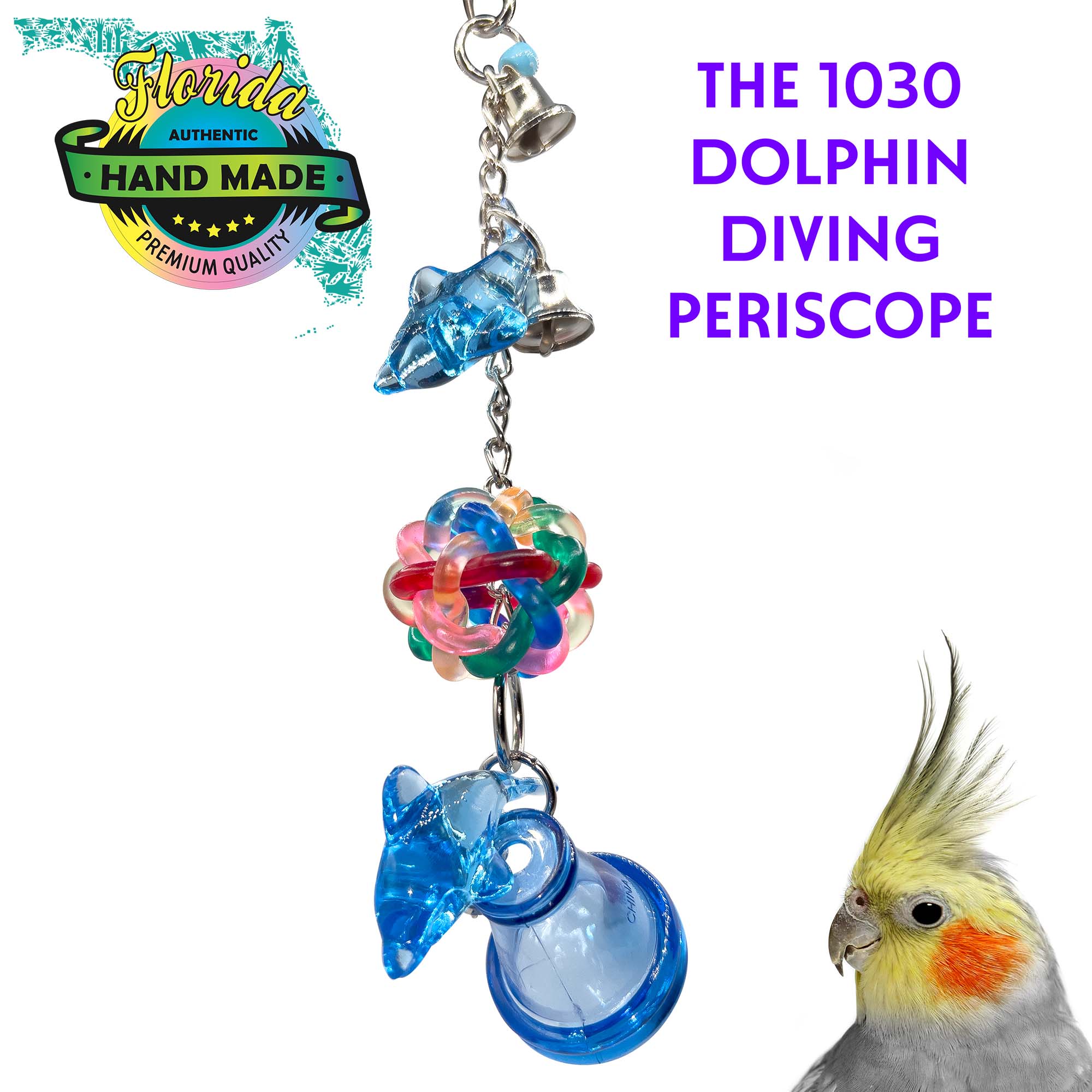 1030 Dolphin Diving Lặn bằng kính tiềm vọng M&M Bird Toys