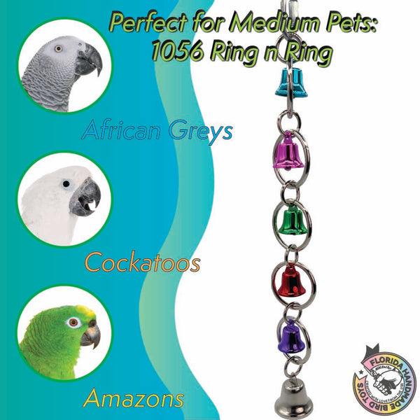 1056 Ring n Ring M&M Bird Toys