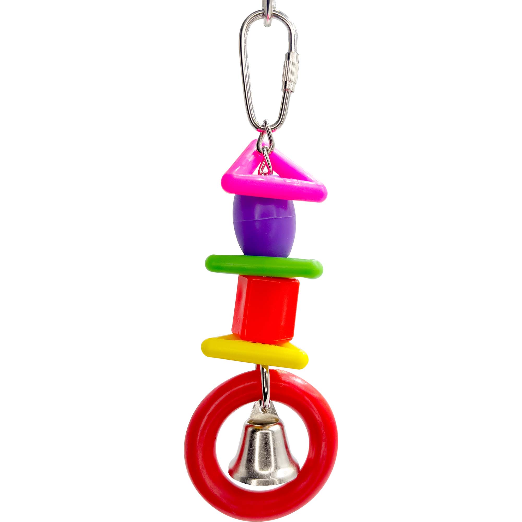 Small Ringer 1062 Mini Geo Ringer Handmade Small Hanging Colorful Easy Play Toy