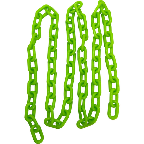 2001 Cadena de juguete para pájaros de plástico verde mediano de 5 pies - M&M Union Bird Toys