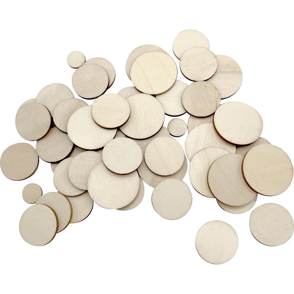 Pk50 Natural Wood Round Chews #2068