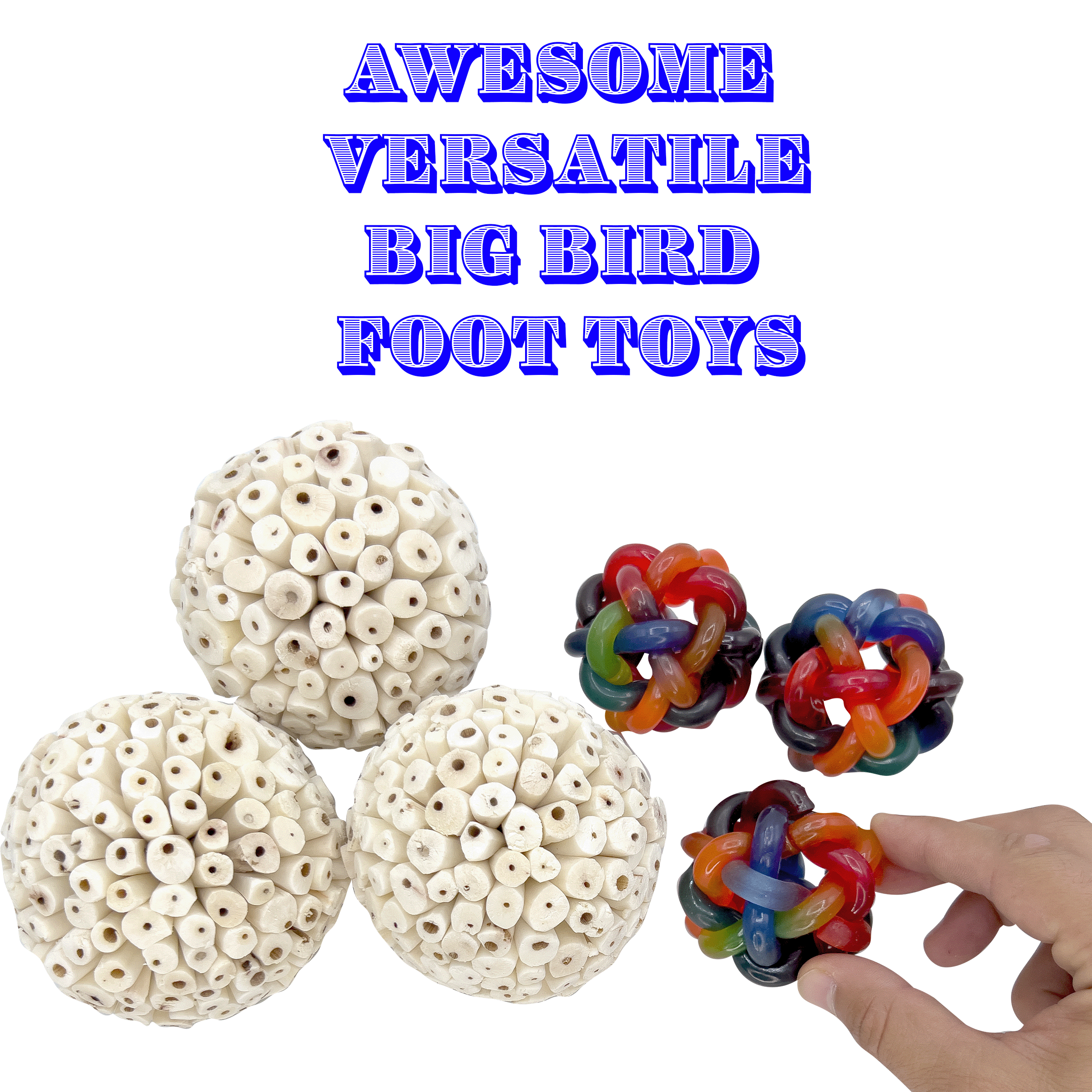 Bird sales foot toys