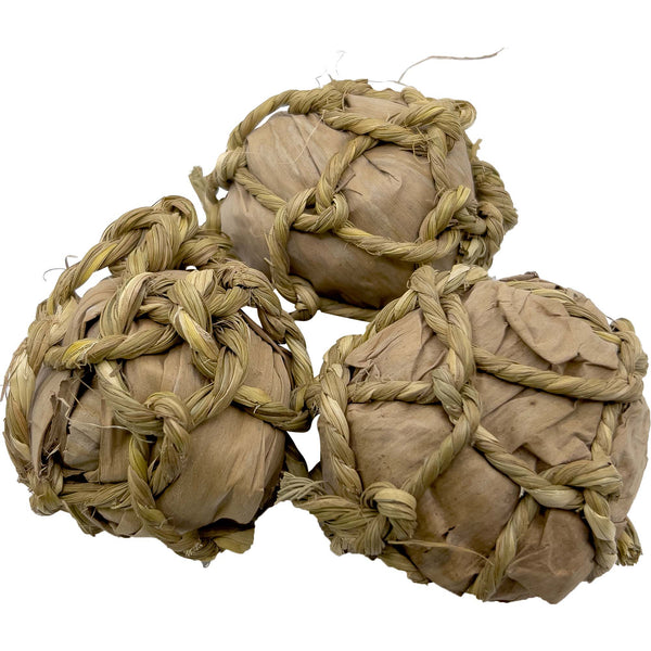 5001 Pk3 Pk6 Pk12 Trituradoras de bolas de hoja de plátano natural M&M Union Bird Toys