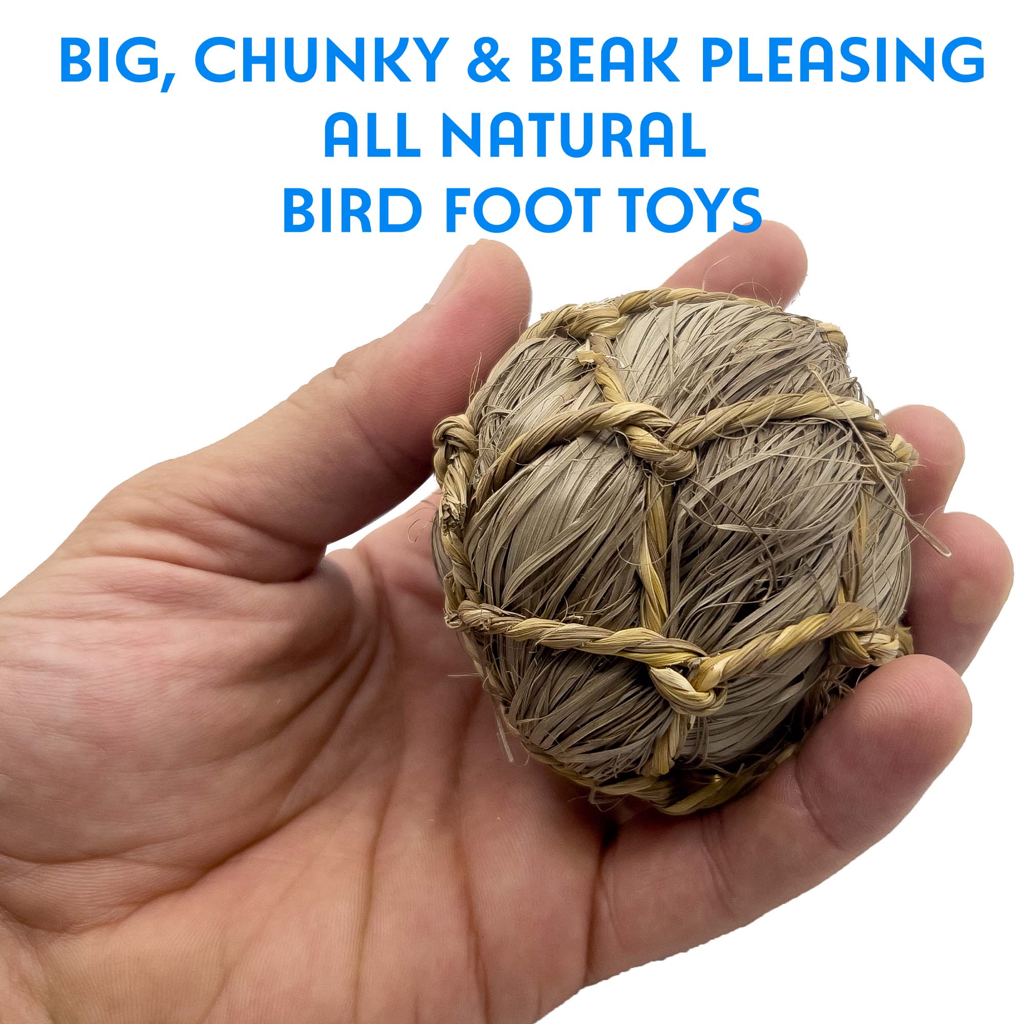 5017 Pk4 Pk8 Pk12 Seagrass Sphere Chewers M&M Bird Toys