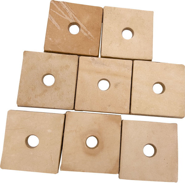 5030 Medium Punched Leather Squares - Hover