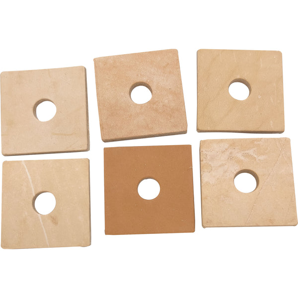 5033 Big Punched Leather Squares - Hover