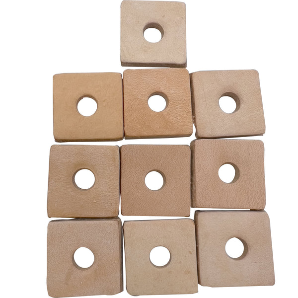 Small Punched Leather Squares #5036
